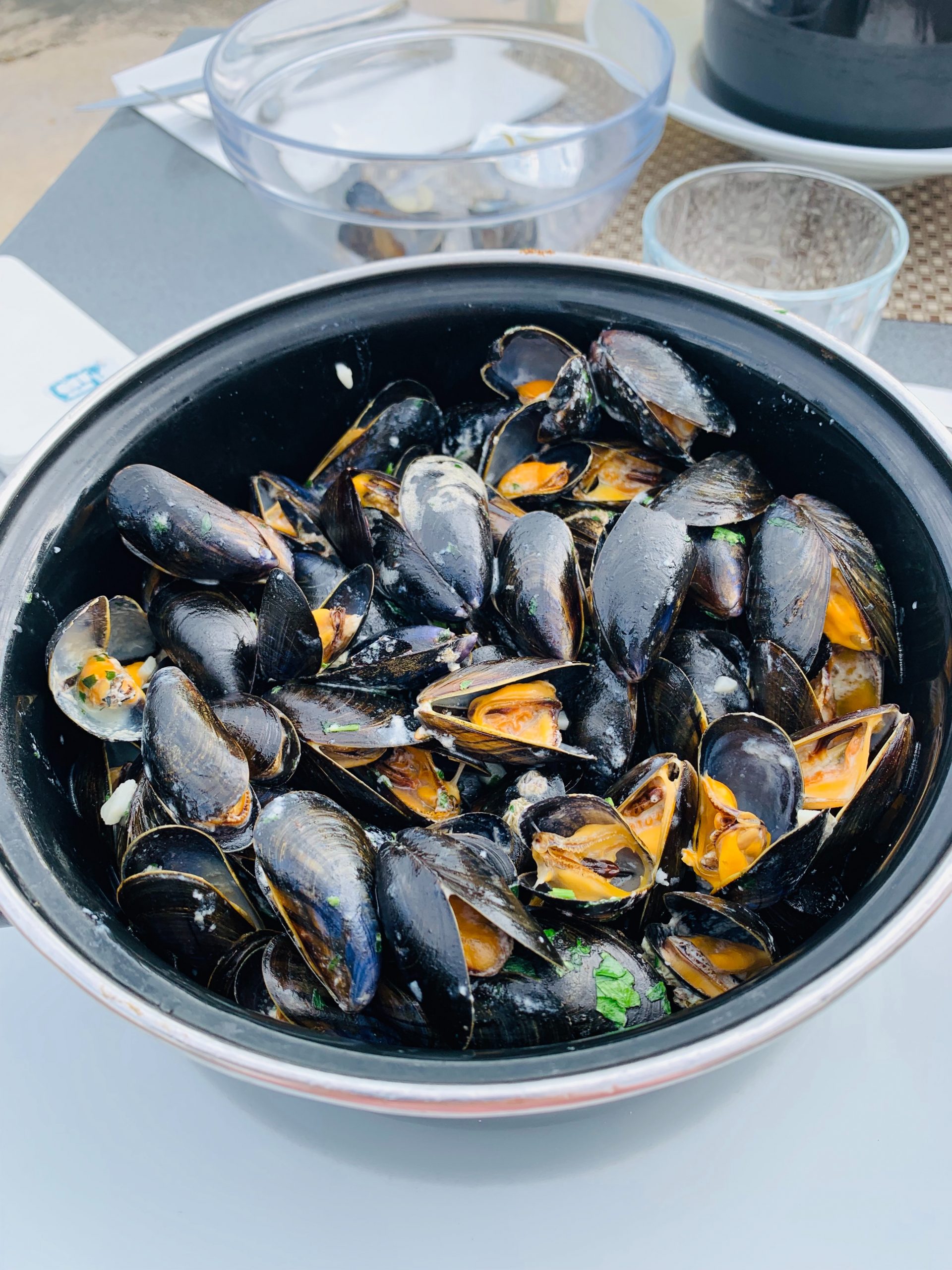 Cuisson des moules à la vapeur – Moules de culture des Îles